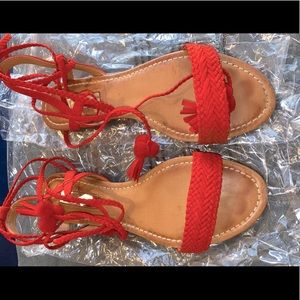 INC Red Sandals
